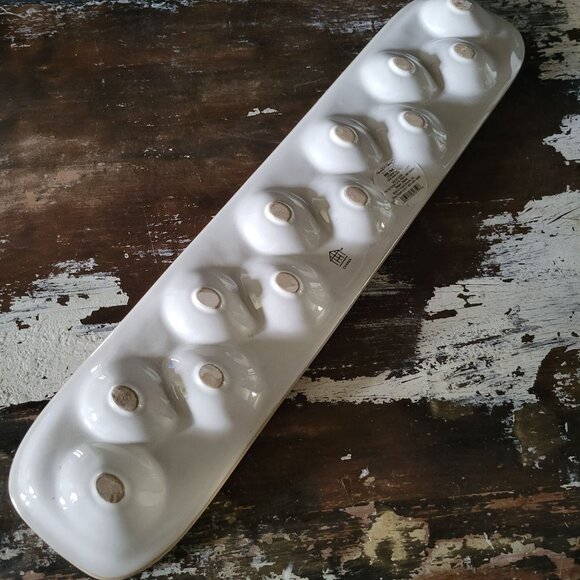 Hearth And Hand Magnolia Stoneware 12 Egg Tray, Deviled Egg Tray, Farmhouse - Picture 4 of 7